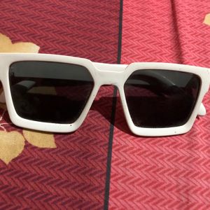 Trendy Black And White Sunglasses