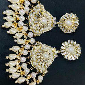 Fancy Party Wear Long Size Earrings