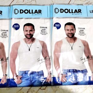 Pack Of 3 Dollar White Vest