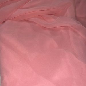 Baby Pink Plain Saree Veryy Soft NO FLAWS