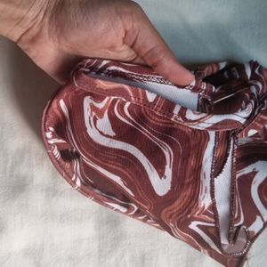 Brown And White Inner Come Top For Women