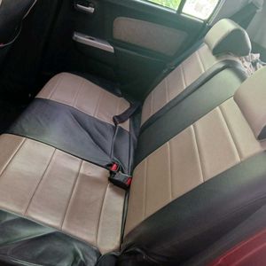 Wagon R Seat Cover - Dual Tone Black and Cream