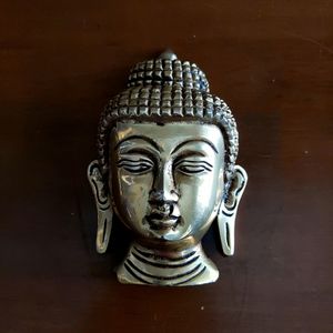 Brass Buddha Face Wall Hanging