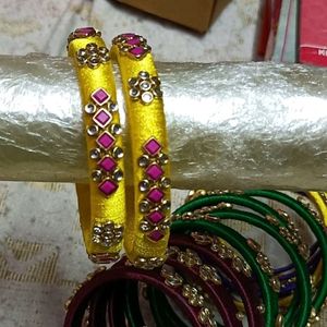 Handmade Silk Thread Bangles