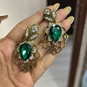 Green Earrings