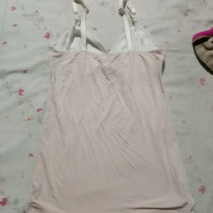 Baby Pink Padded Camisole + Black Mini Dress