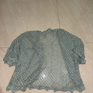 Pinterest Sea Green Crochet Shrug