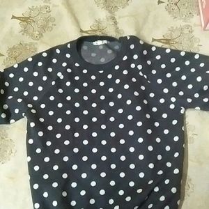 Cute Polka Dots Grey Pullover