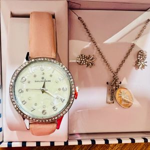 Watch Set - Sailor Jane-With Necklace And Earrings