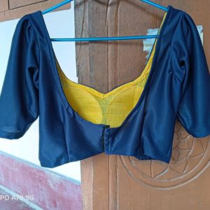 Navy Blue Wedding Wear Blouse