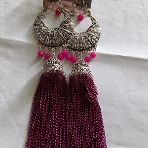 Beauty Full Rani Pink Earrings