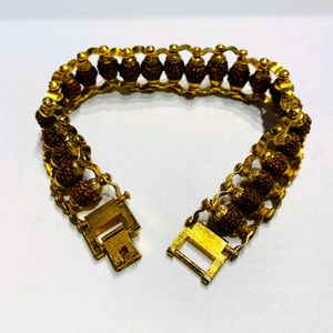Rudraksha Golden Bracelet For Men