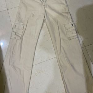 Beige Cargo Pants.