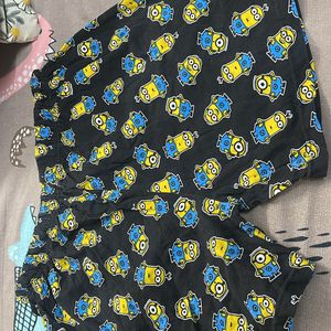 Minions Girls Casual Shorts