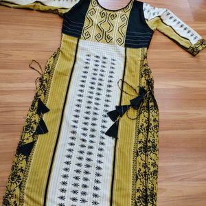 kurti With Side Tassels