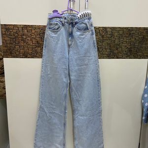 Wide Leg High Rise Jeans