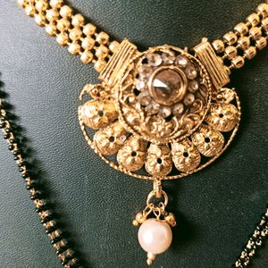 Mangalsutra+Nacklace Combo