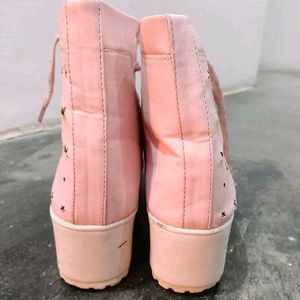 Pink Boots For Women's