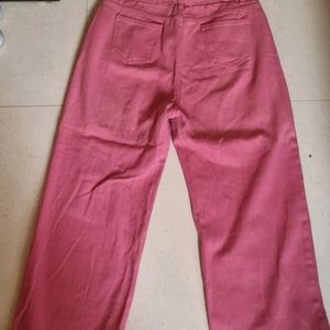 Distressed Pink Denim