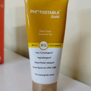 Photostable Gold Sunscreen