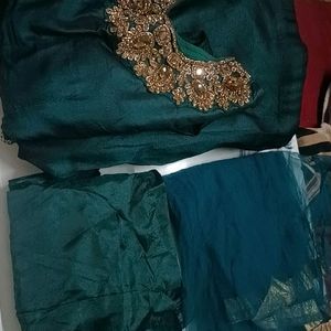 Ethnic Gown Sea Green Beautiful 😍