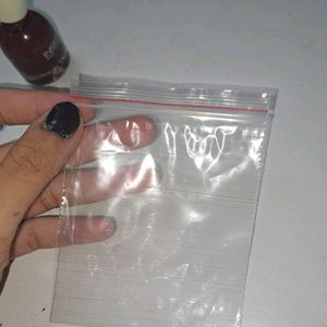 zip lock transparent pouch