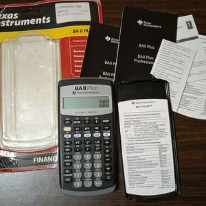 Texas Instruments BA 2 Plus Financial Calculator.