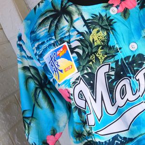 Marrines Chiba Lotte Unisex Beach Shirt 😍