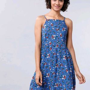 Tokyo Talkies Blue Floral Dress