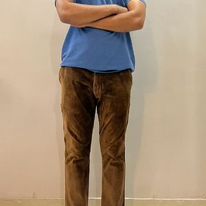 Brown Cotrise Pant