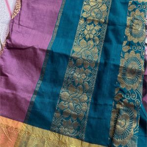 Butta Cotton With Kalamkari