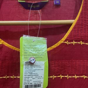 Chanderi Cotton Beautiful Kurti