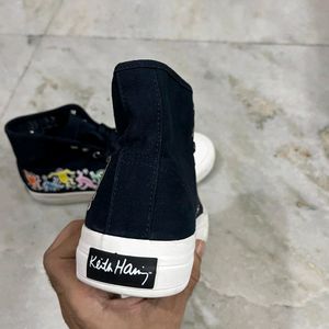 H&M KEITH HARING HIGH TOP SNEAKERS