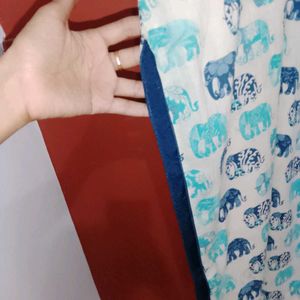 Pure Cotton Elephants Motifs Kurta