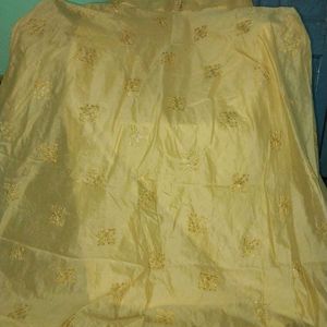 Ethnic Haldi Gown/ Cotton Silk