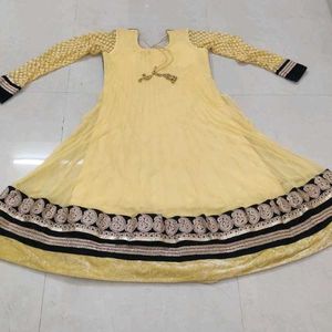 Yellow Anarkali