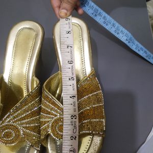 Golden Party Wear Heels