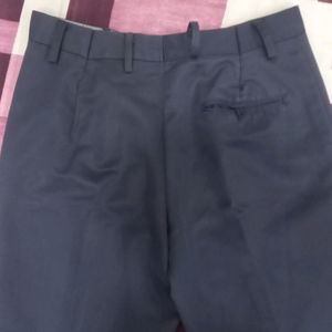 Dark Blue Formal Cotton Pant