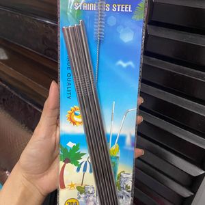 Stainless Steel Straw Set