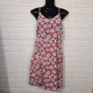 Floral Soft Girl Baby Pink Dress