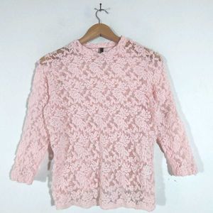 Pink Lace Top (Women's)