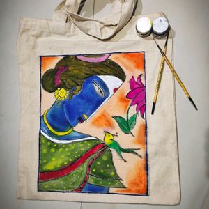 Hand Painted Tote Bag