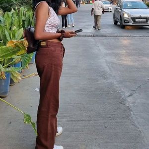 Crop Top & Wide Leg Jeans (Combo)