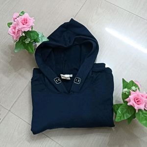 Navy Blue Full Hand Solid MEN SWEATSHIRT