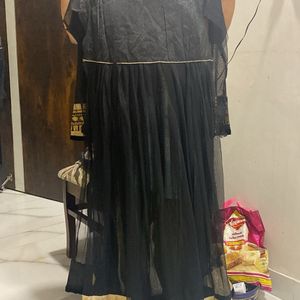 Unstiched Net And Shaleen Long Kurta