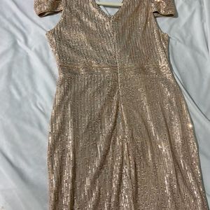 Gold Sequinned Cocktail Dress