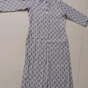 Poly cotton Grey kurti