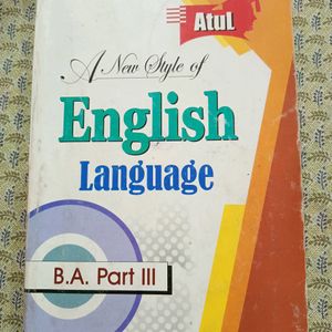 English Language Book B.A 3year