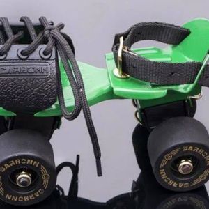 Green And Black  Skates