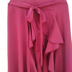 Skirt With Plazo